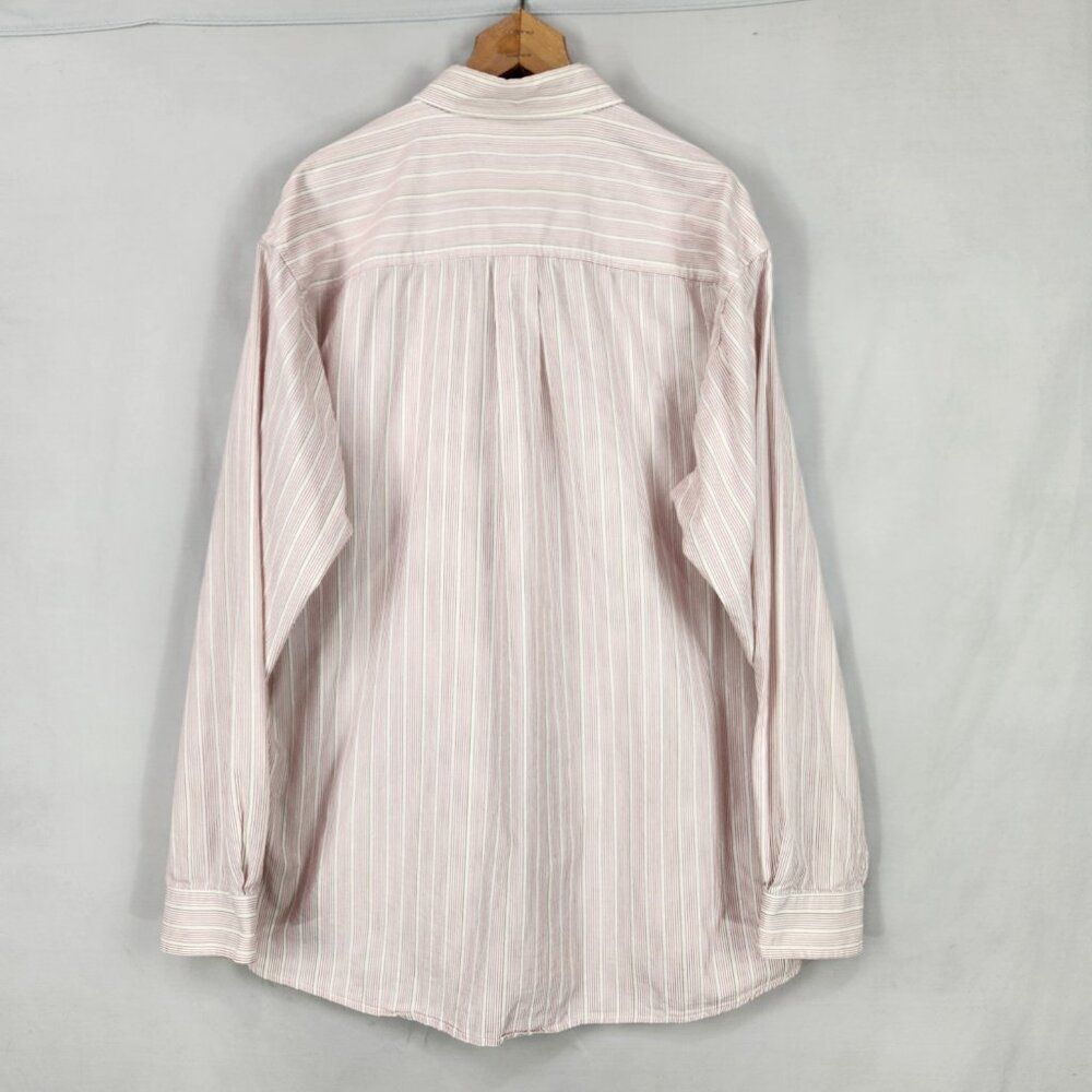 CINCH Western Wear Long Sleeve Button Down Shirt Mens Large Striped Red White - Picture 2 of 8